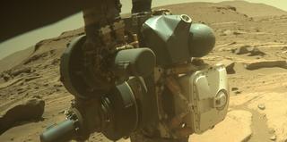 View image taken on Mars, Mars Perseverance Sol 743: Front Right Hazard Avoidance Camera (Hazcam)