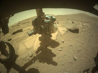 View image taken on Mars, Mars Perseverance Sol 744: Front Left Hazard Avoidance Camera (Hazcam)