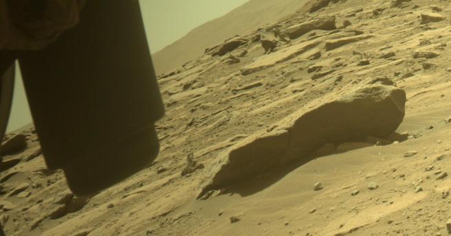 This image was taken by FRONT_HAZCAM_LEFT_A onboard NASA's Mars rover Perseverance on Sol 744