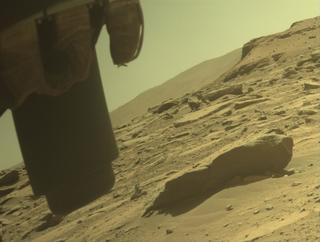 View image taken on Mars, Mars Perseverance Sol 744: Front Left Hazard Avoidance Camera (Hazcam)