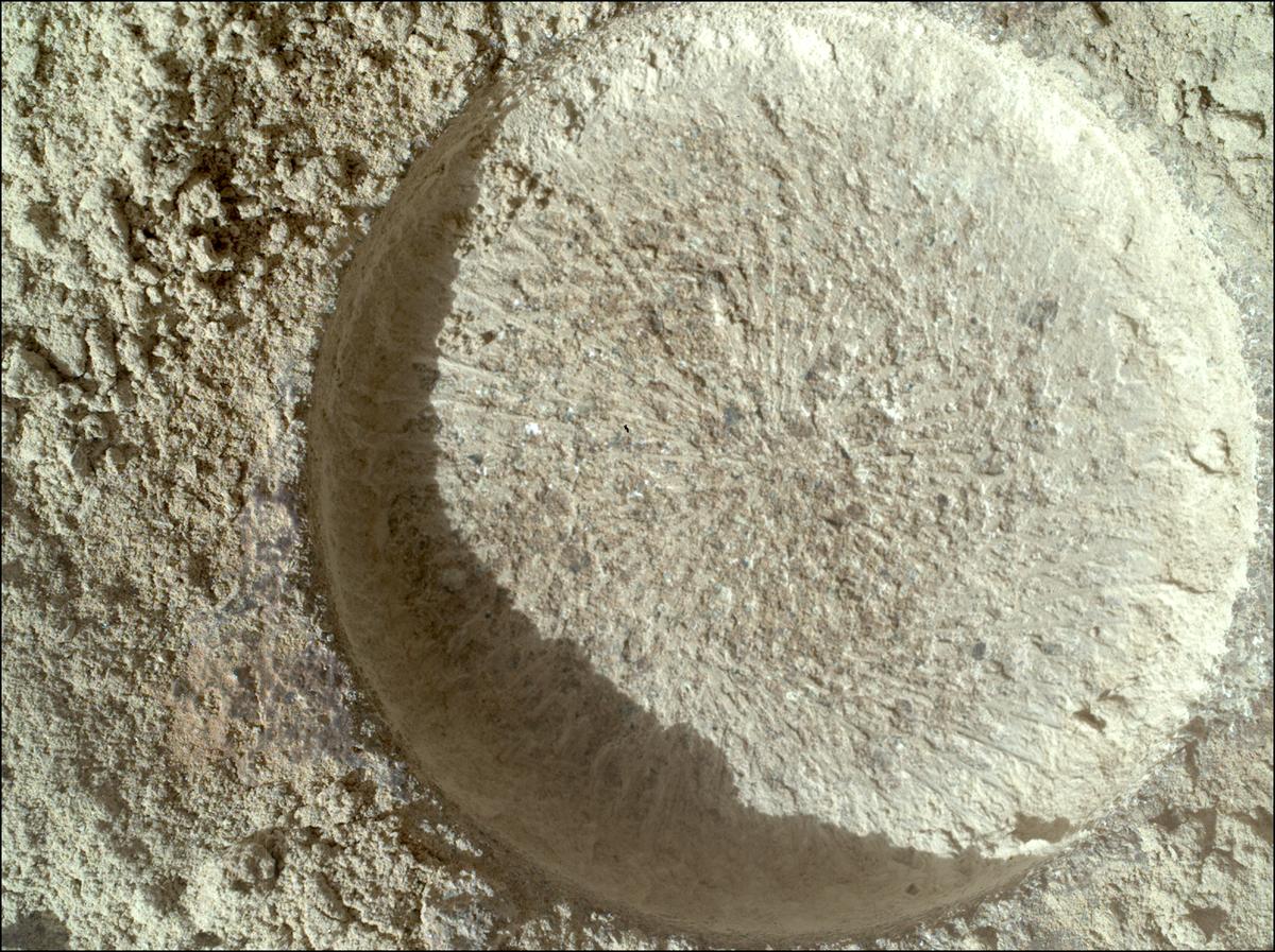 This image was taken by SHERLOC_WATSON onboard NASA's Mars rover Perseverance on Sol 744