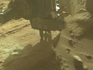 View image taken on Mars, Mars Perseverance Sol 749: Front Left Hazard Avoidance Camera (Hazcam)
