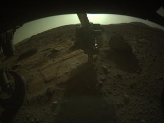 View image taken on Mars, Mars Perseverance Sol 749: Front Left Hazard Avoidance Camera (Hazcam)