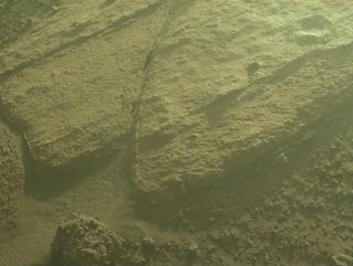 View image taken on Mars, Mars Perseverance Sol 749: Front Left Hazard Avoidance Camera (Hazcam)