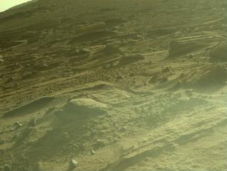 View image taken on Mars, Mars Perseverance Sol 749: Front Left Hazard Avoidance Camera (Hazcam)