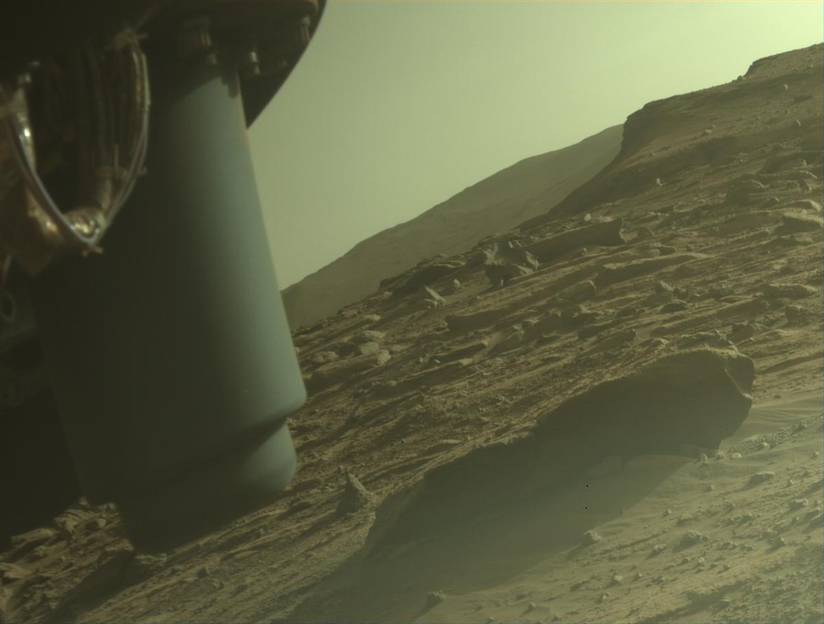 This image was taken by FRONT_HAZCAM_LEFT_A onboard NASA's Mars rover Perseverance on Sol 749