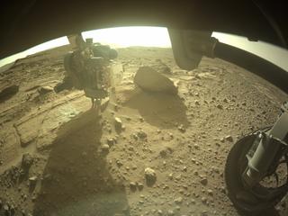 View image taken on Mars, Mars Perseverance Sol 749: Front Right Hazard Avoidance Camera (Hazcam)