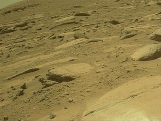 View image taken on Mars, Mars Perseverance Sol 750: Front Left Hazard Avoidance Camera (Hazcam)