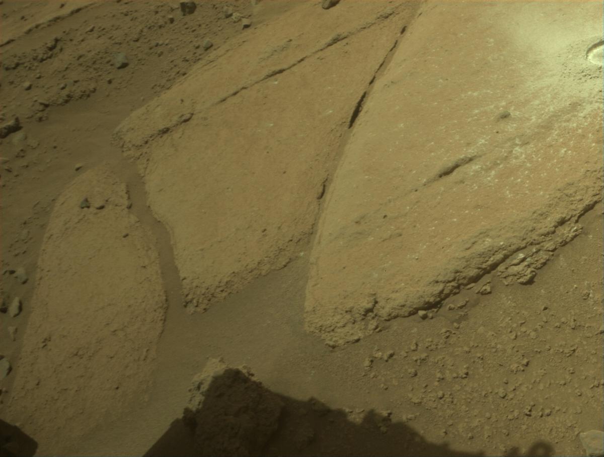 This image was taken by FRONT_HAZCAM_RIGHT_A onboard NASA's Mars rover Perseverance on Sol 750