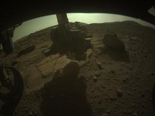 View image taken on Mars, Mars Perseverance Sol 752: Front Left Hazard Avoidance Camera (Hazcam)