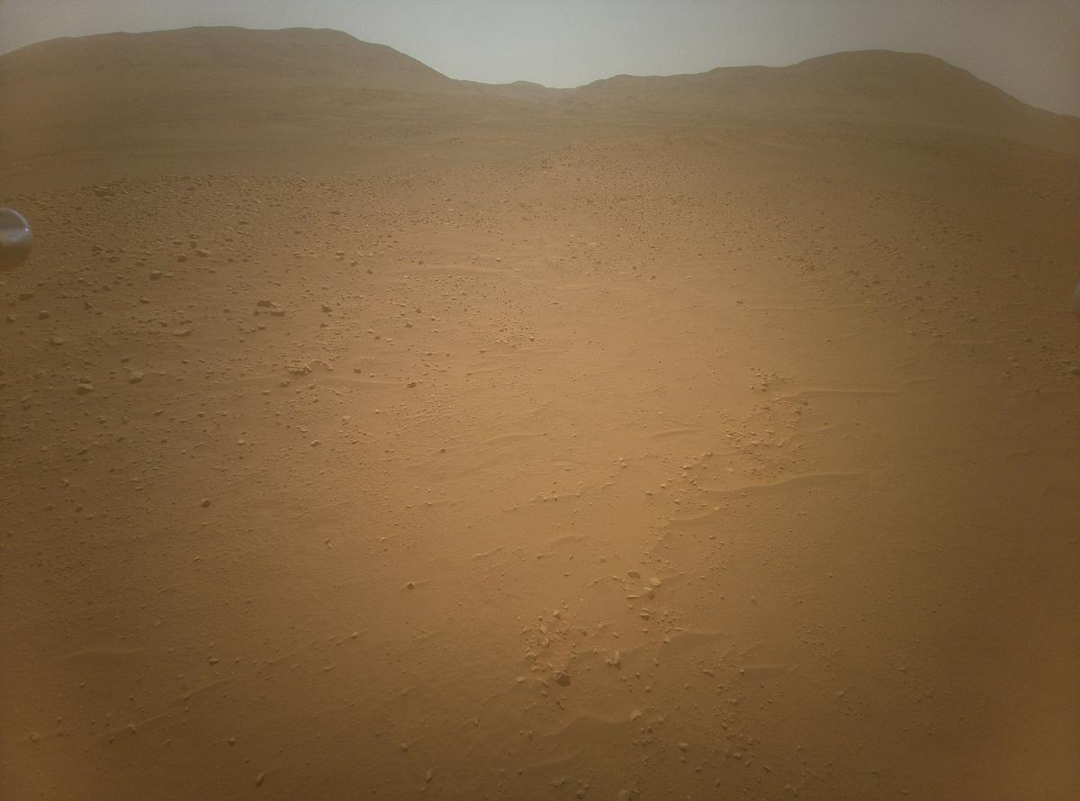 This image was taken by HELI_RTE onboard NASA's Mars rover Perseverance on Sol 752