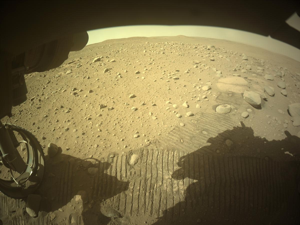 This image was taken by FRONT_HAZCAM_LEFT_A onboard NASA's Mars rover Perseverance on Sol 753
