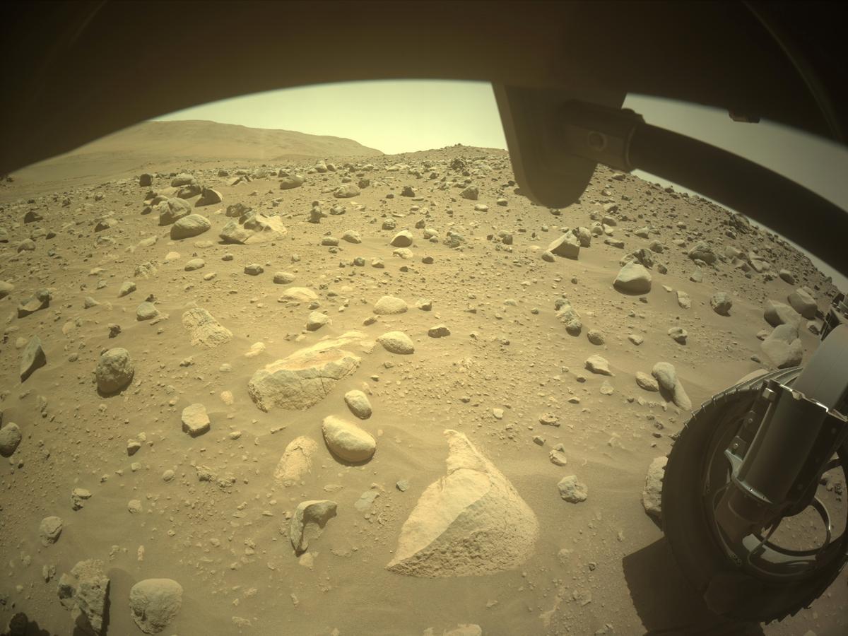This image was taken by FRONT_HAZCAM_RIGHT_A onboard NASA's Mars rover Perseverance on Sol 755