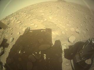 View image taken on Mars, Mars Perseverance Sol 755: Rear Right Hazard Avoidance Camera (Hazcam)