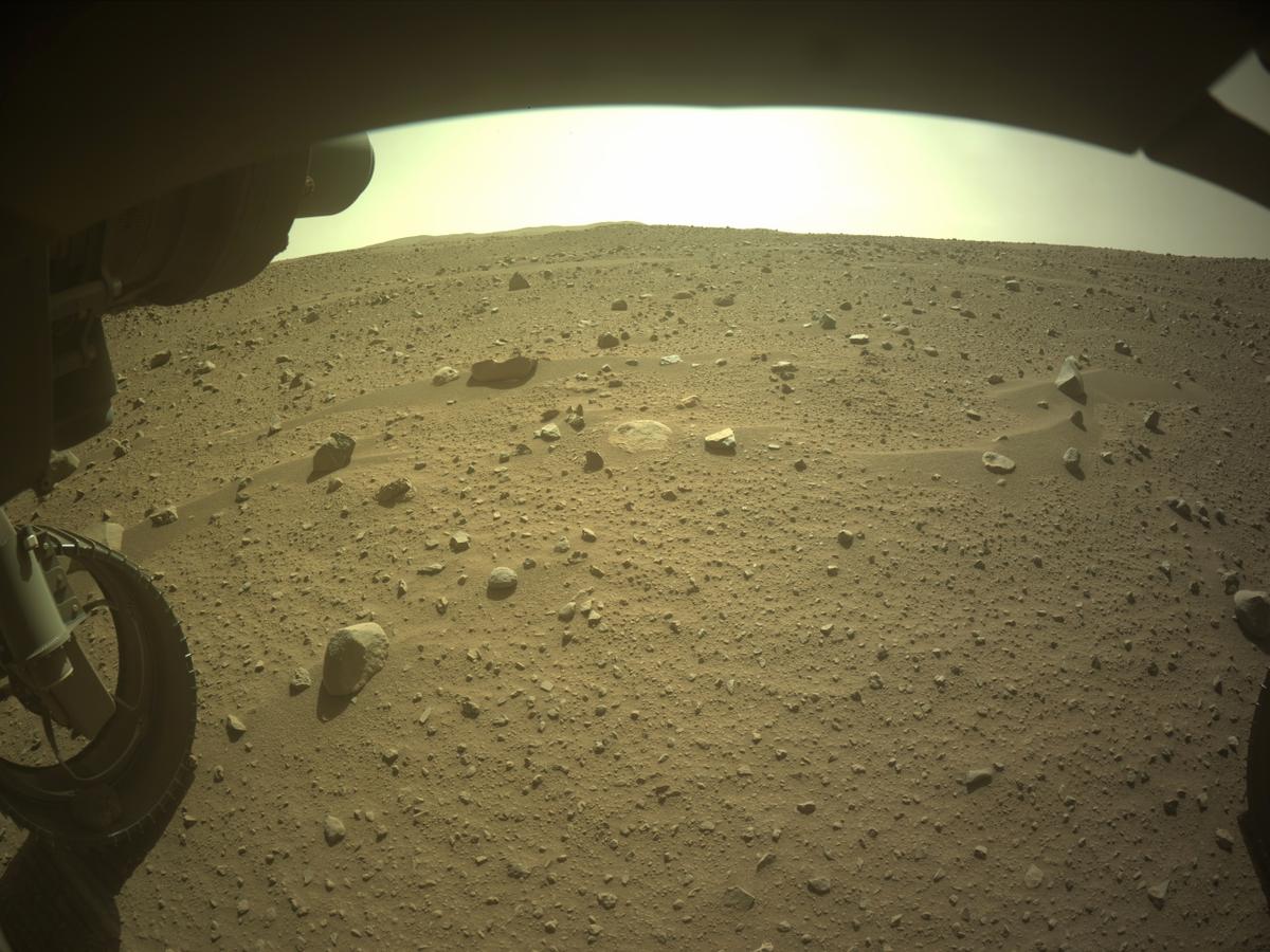 This image was taken by FRONT_HAZCAM_LEFT_A onboard NASA's Mars rover Perseverance on Sol 762
