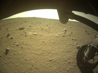 View image taken on Mars, Mars Perseverance Sol 762: Front Right Hazard Avoidance Camera (Hazcam)