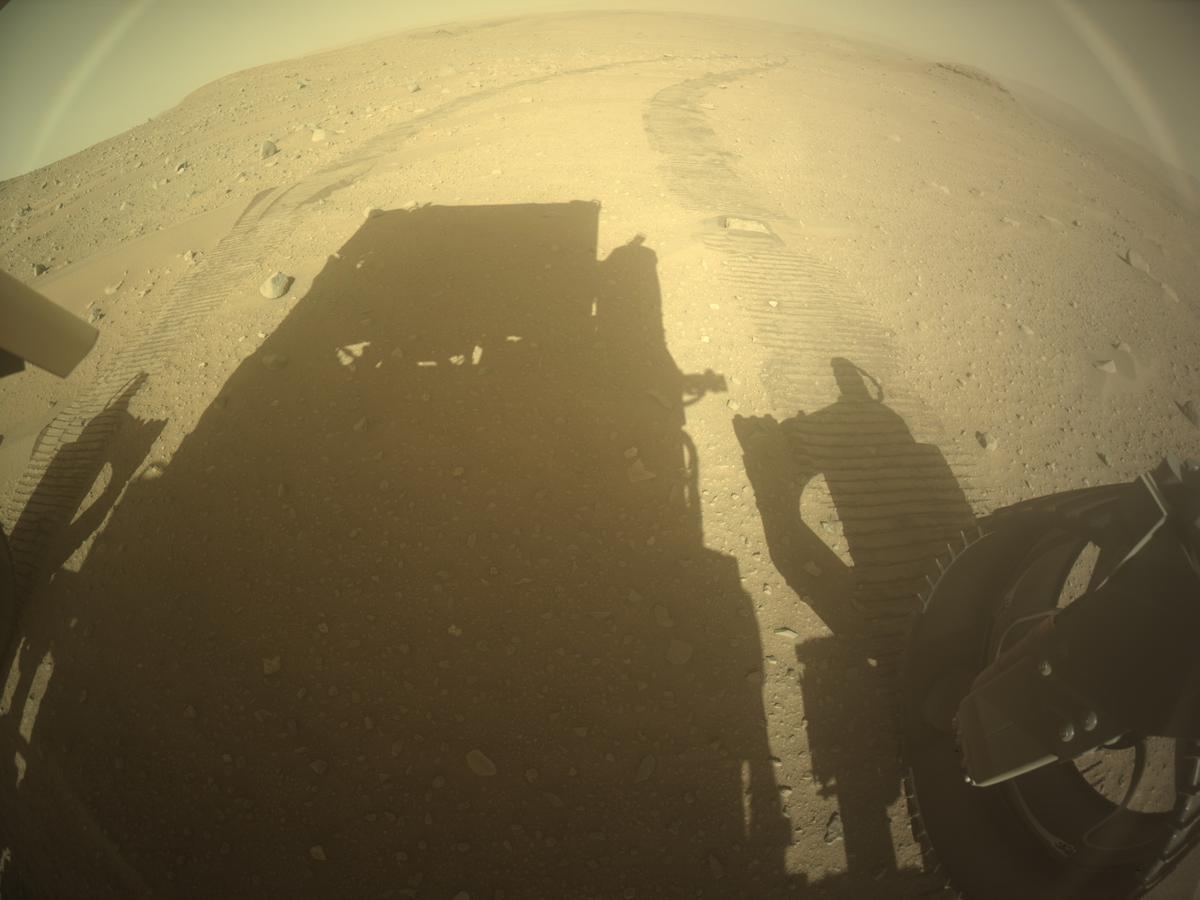 This image was taken by REAR_HAZCAM_RIGHT onboard NASA's Mars rover Perseverance on Sol 762