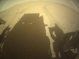 View image taken on Mars, Mars Perseverance Sol 762: Rear Right Hazard Avoidance Camera (Hazcam)