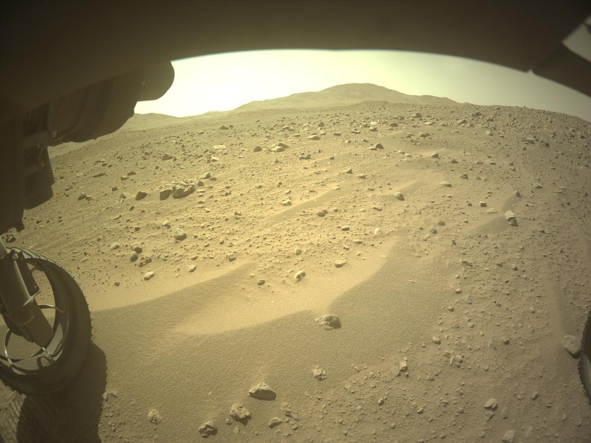 This image was taken by FRONT_HAZCAM_LEFT_A onboard NASA's Mars rover Perseverance on Sol 763