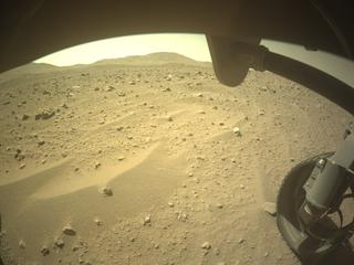View image taken on Mars, Mars Perseverance Sol 763: Front Right Hazard Avoidance Camera (Hazcam)