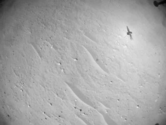 This image was taken by HELI_NAV onboard NASA's Mars rover Perseverance on Sol 763