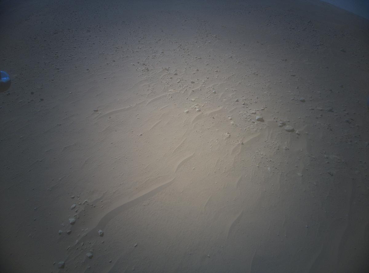This image was taken by HELI_RTE onboard NASA's Mars rover Perseverance on Sol 763