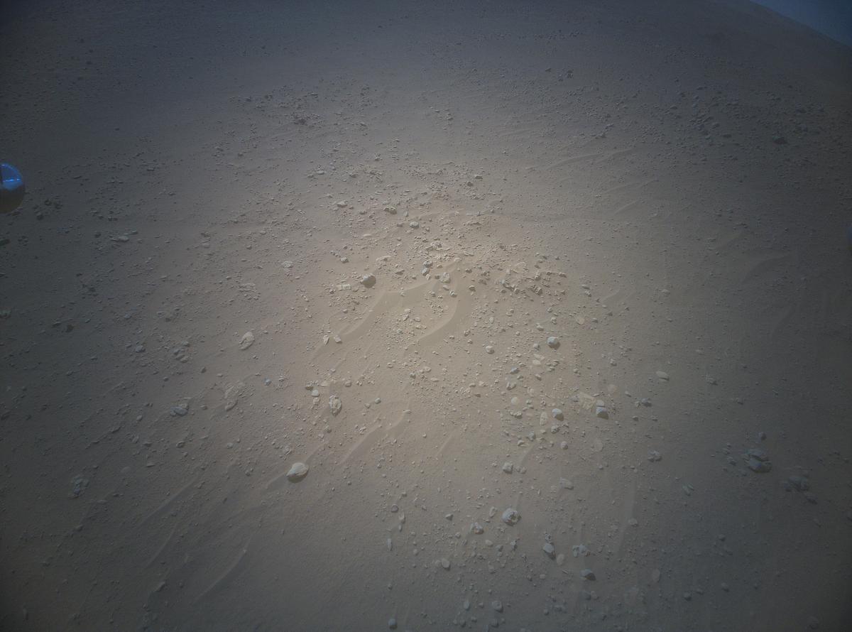 This image was taken by HELI_RTE onboard NASA's Mars rover Perseverance on Sol 763