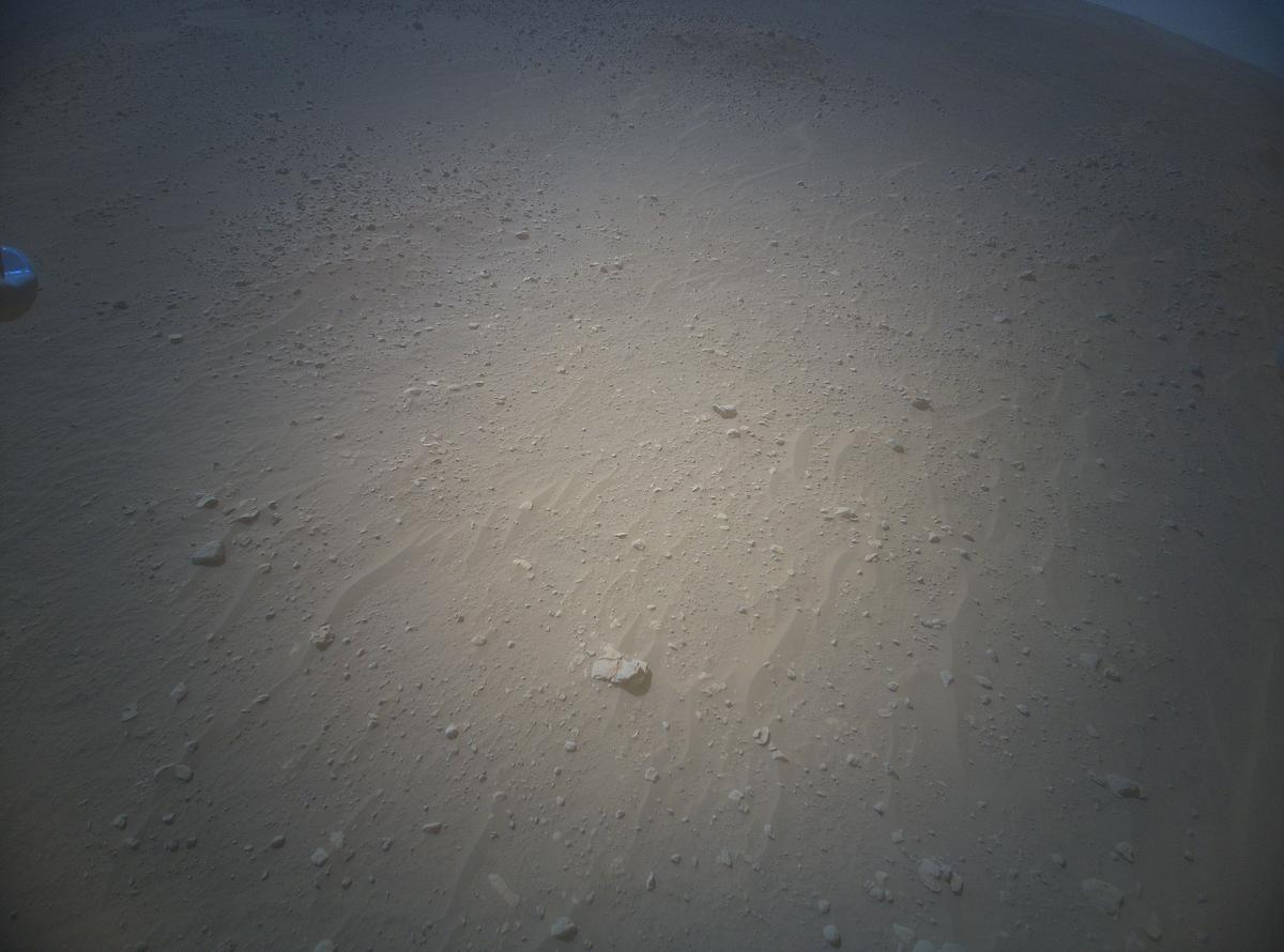 This image was taken by HELI_RTE onboard NASA's Mars rover Perseverance on Sol 763