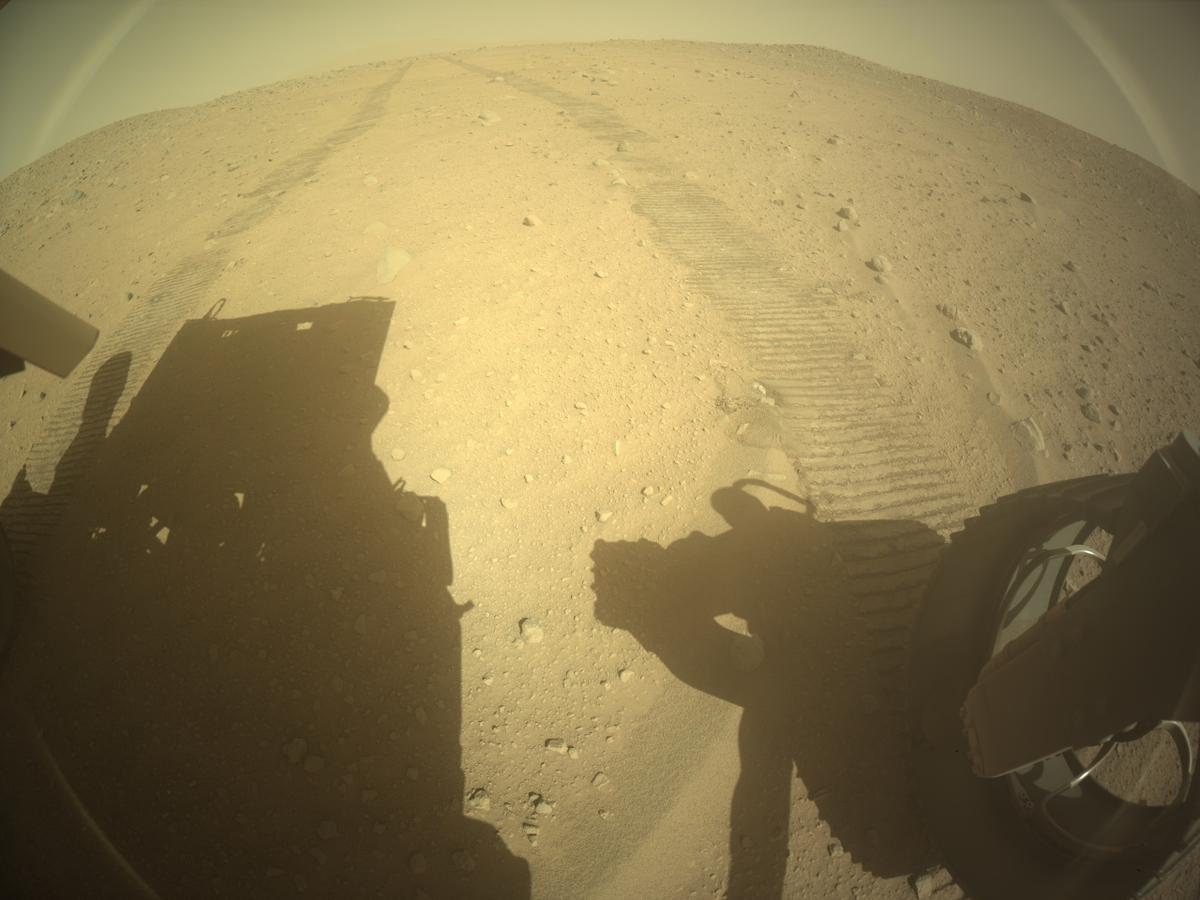 This image was taken by REAR_HAZCAM_RIGHT onboard NASA's Mars rover Perseverance on Sol 763