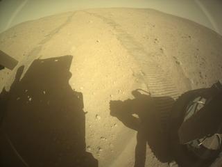 View image taken on Mars, Mars Perseverance Sol 763: Rear Right Hazard Avoidance Camera (Hazcam)