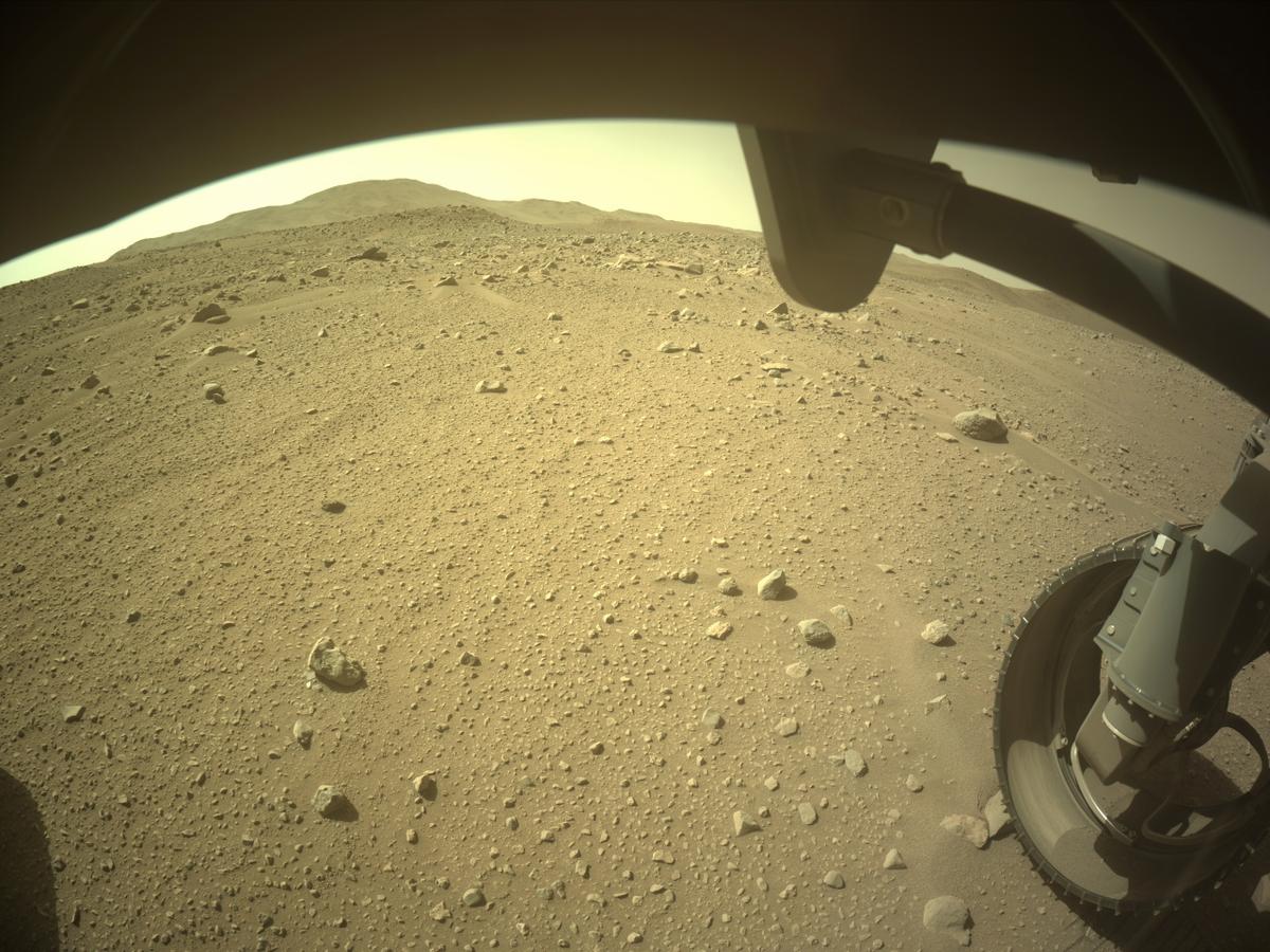 This image was taken by FRONT_HAZCAM_RIGHT_A onboard NASA's Mars rover Perseverance on Sol 765
