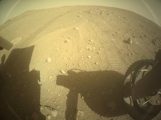 View image taken on Mars, Mars Perseverance Sol 765: Rear Right Hazard Avoidance Camera (Hazcam)