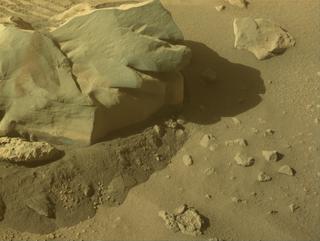 View image taken on Mars, Mars Perseverance Sol 766: Front Left Hazard Avoidance Camera (Hazcam)
