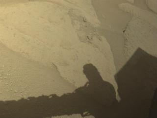 View image taken on Mars, Mars Perseverance Sol 768: Front Left Hazard Avoidance Camera (Hazcam)