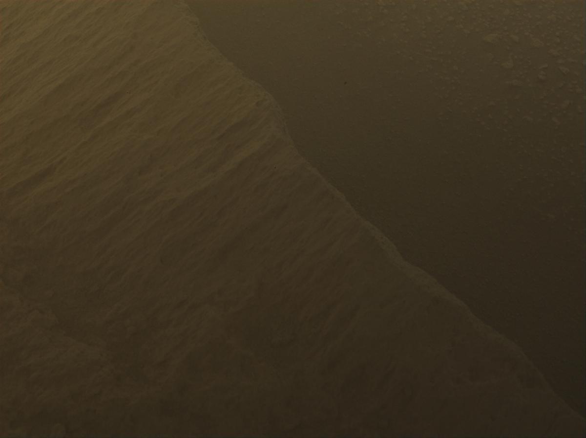This image was taken by FRONT_HAZCAM_LEFT_A onboard NASA's Mars rover Perseverance on Sol 768