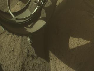 View image taken on Mars, Mars Perseverance Sol 770: Front Left Hazard Avoidance Camera (Hazcam)