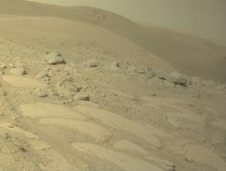 View image taken on Mars, Mars Perseverance Sol 770: Front Left Hazard Avoidance Camera (Hazcam)