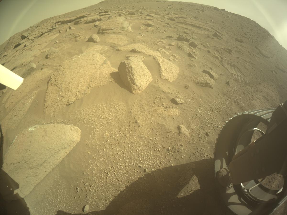 This image was taken by REAR_HAZCAM_RIGHT onboard NASA's Mars rover Perseverance on Sol 770