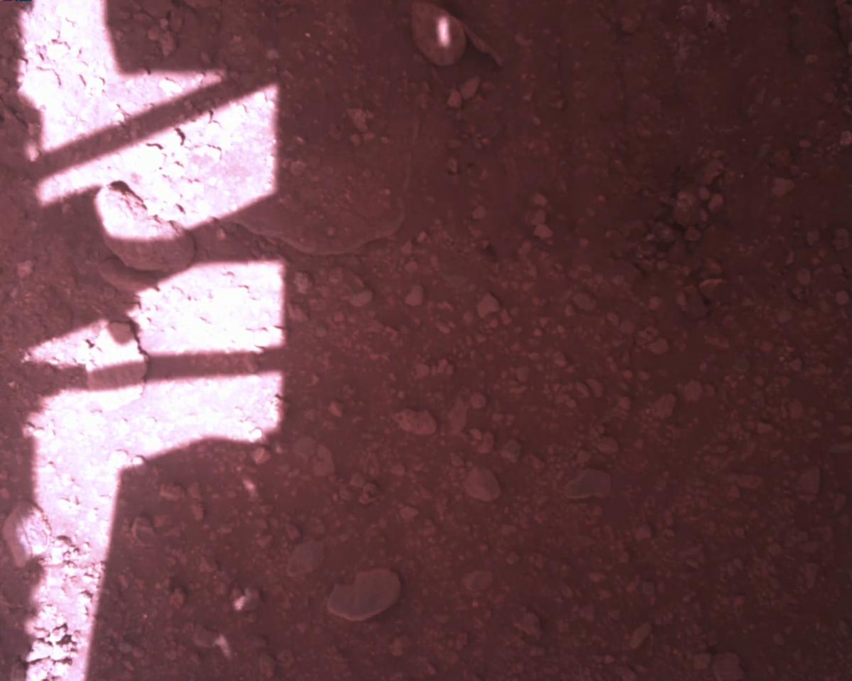 This image was taken by EDL_RDCAM onboard NASA's Mars rover Perseverance on Sol 773
