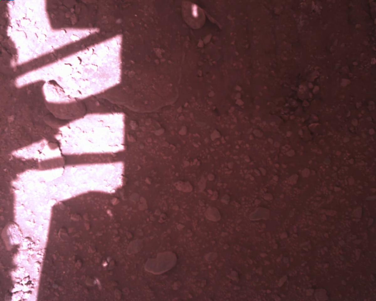 This image was taken by EDL_RDCAM onboard NASA's Mars rover Perseverance on Sol 773
