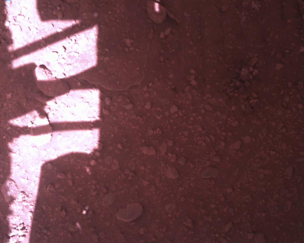 This image was taken by EDL_RDCAM onboard NASA's Mars rover Perseverance on Sol 773