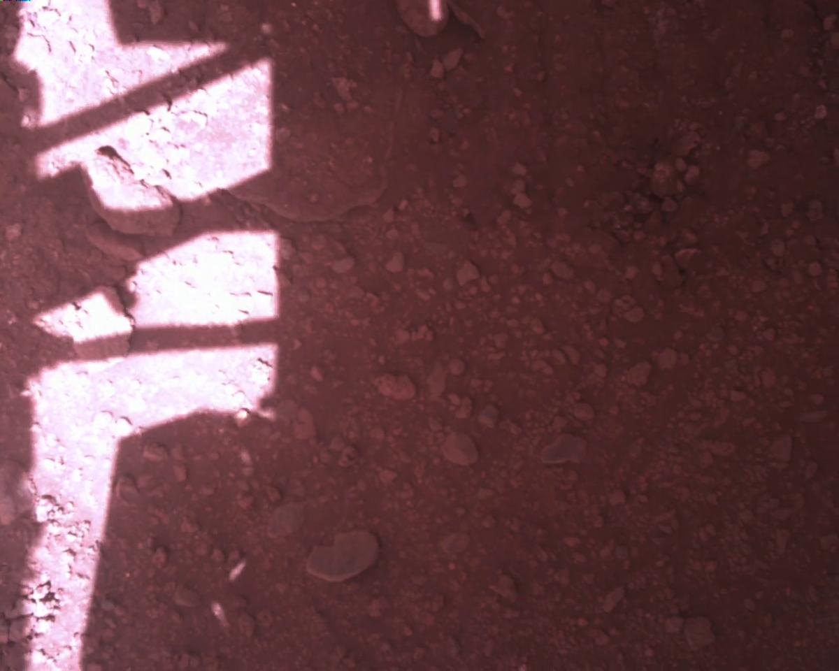 This image was taken by EDL_RDCAM onboard NASA's Mars rover Perseverance on Sol 773