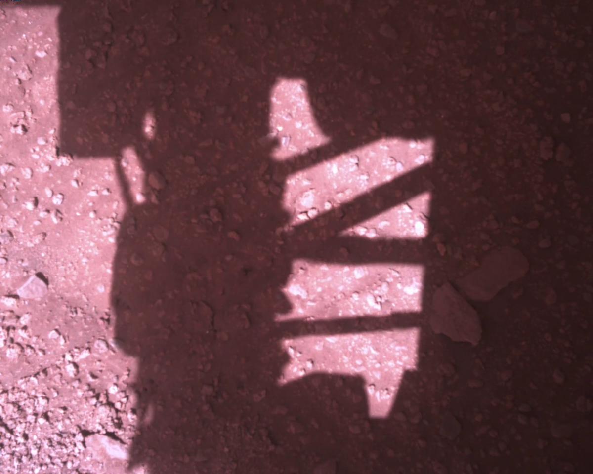 This image was taken by EDL_RDCAM onboard NASA's Mars rover Perseverance on Sol 773
