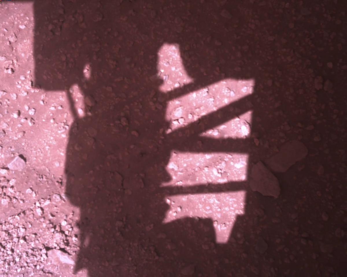 This image was taken by EDL_RDCAM onboard NASA's Mars rover Perseverance on Sol 773