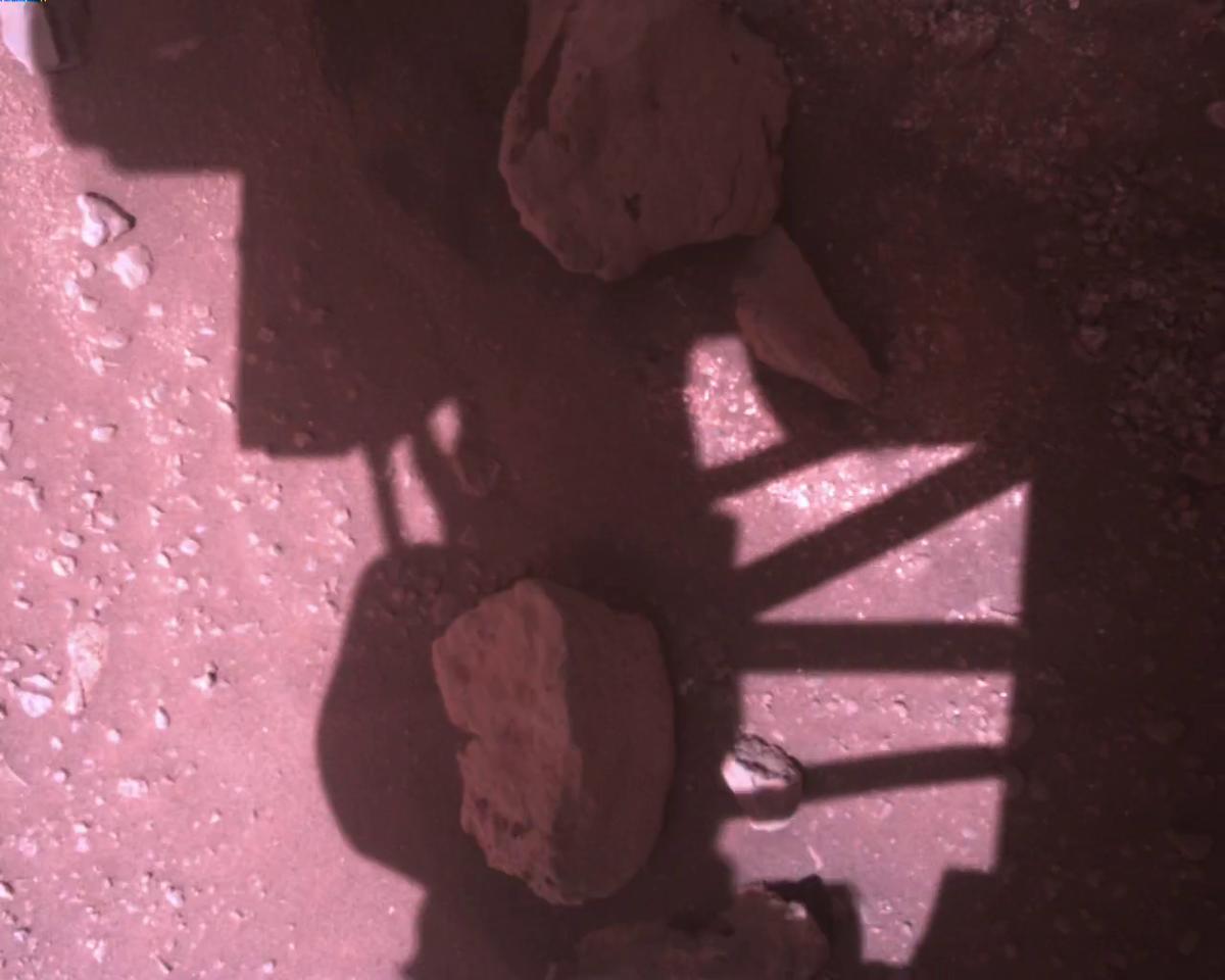 This image was taken by EDL_RDCAM onboard NASA's Mars rover Perseverance on Sol 773