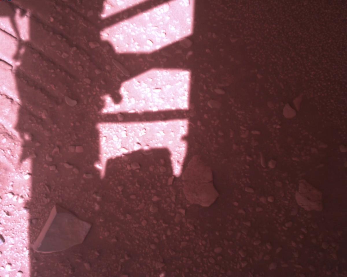This image was taken by EDL_RDCAM onboard NASA's Mars rover Perseverance on Sol 773