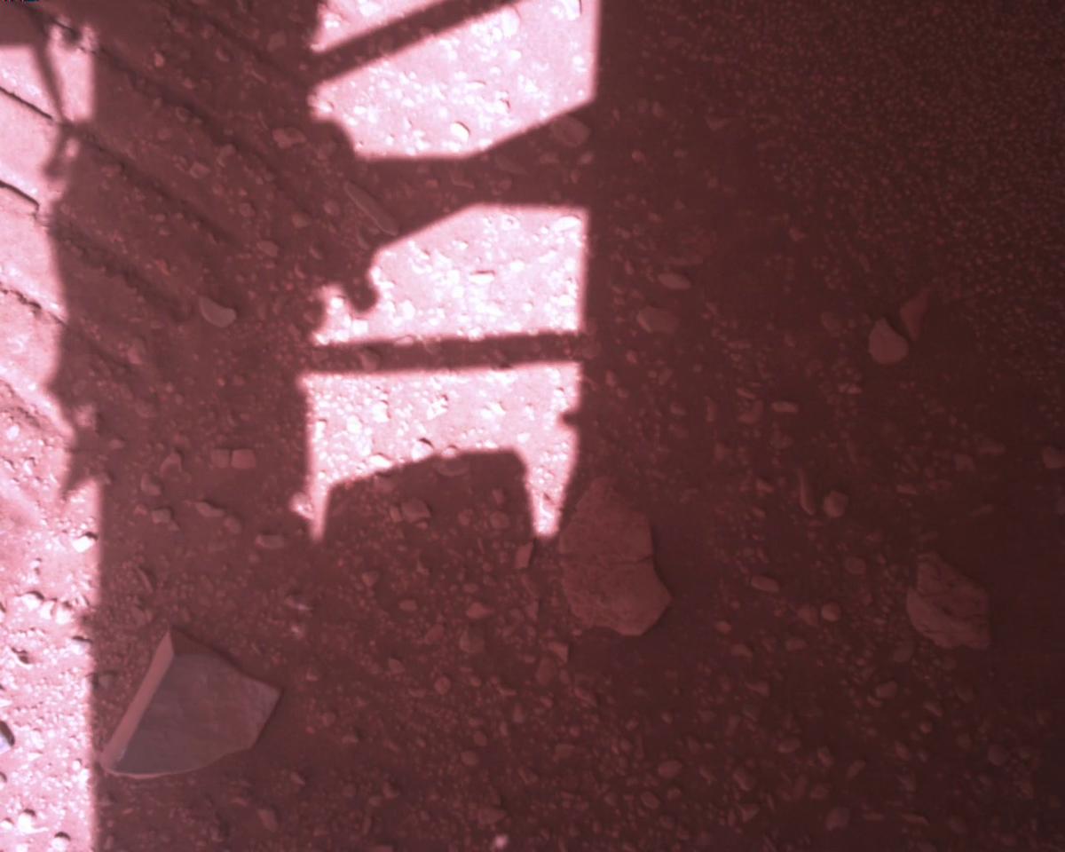 This image was taken by EDL_RDCAM onboard NASA's Mars rover Perseverance on Sol 773