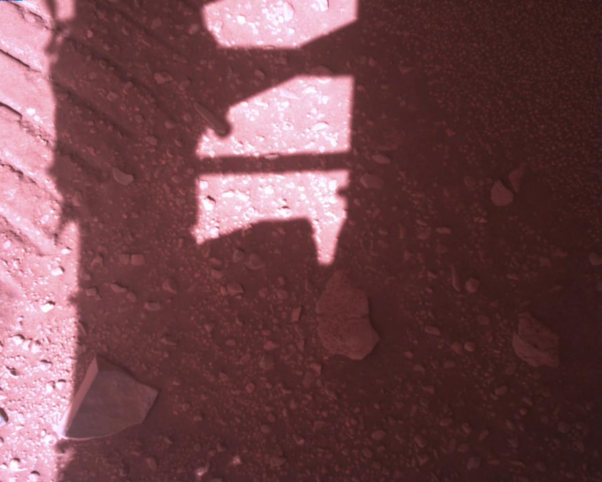 This image was taken by EDL_RDCAM onboard NASA's Mars rover Perseverance on Sol 773