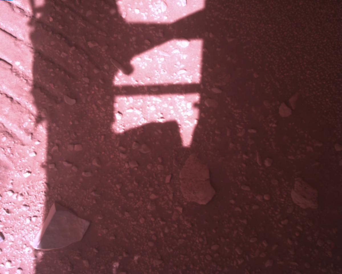 This image was taken by EDL_RDCAM onboard NASA's Mars rover Perseverance on Sol 773
