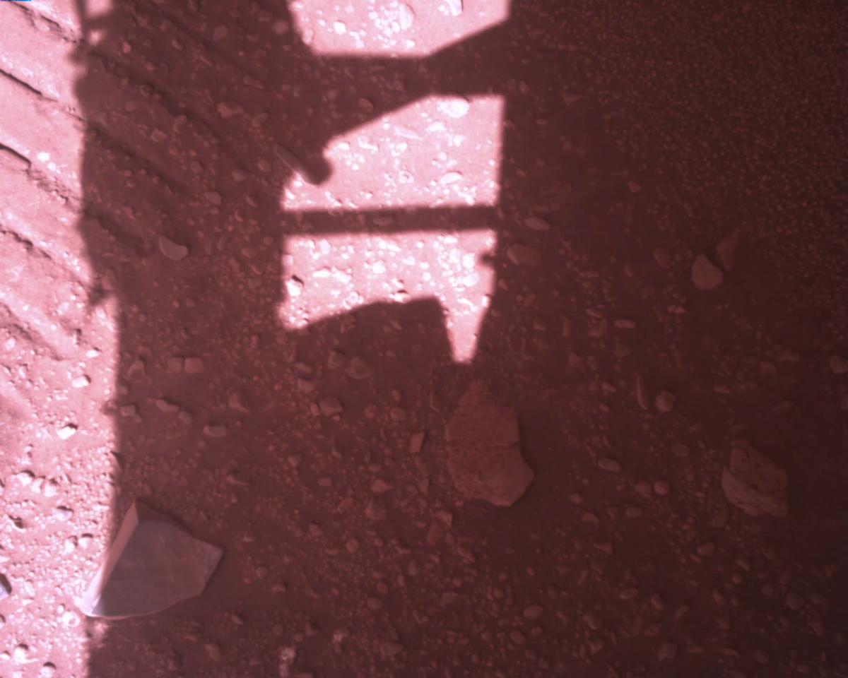 This image was taken by EDL_RDCAM onboard NASA's Mars rover Perseverance on Sol 773